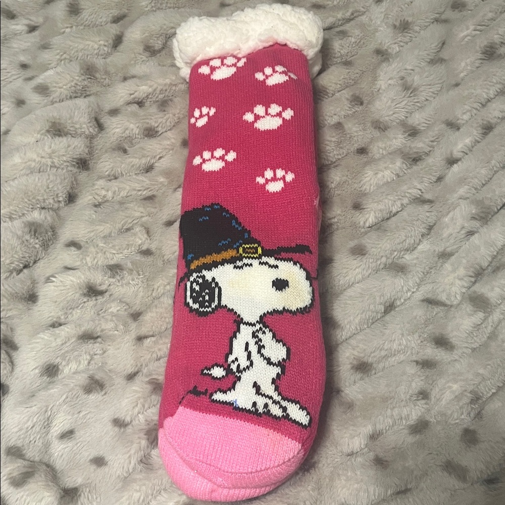 Snoopy Pink Dog Socks